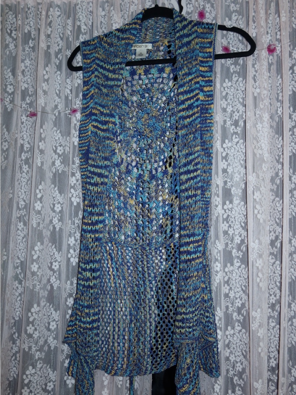 Bohemian crochet Arden B, wrap vest